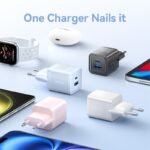 Cargador de Pared USB-C + USB-A GaN   30W/30W / Rosado  FEQP0-EU Vention - Imagen 6