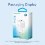 Cargador de Pared USB-C + USB-A GaN   30W/30W / Azul  FEQL0-EU  Vention