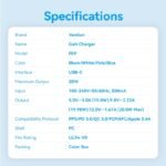 Cargador de Pared USB-C GaN   20W / Rosado  FEPP0-EU  Vention - Imagen 8