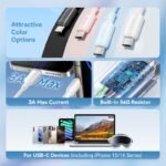 Cable USB-A 2.0 a USB-C   60W / 3A / 2M / Rosado  CTQPH  Vention - Imagen 3