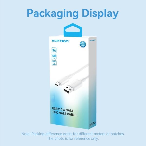 dlimgs.php_-4874.jpg Cable USB-A 2.0 a USB-C 60W / 3A / 1M / Celeste CTQLF Vention