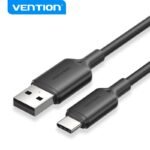 Cable USB-A 2.0 a USB-C   60W / 3A / 2M / Negro  CTQBH  Vention - Imagen 12