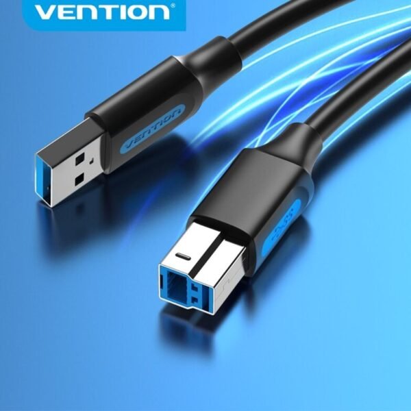 Cable de Impresora USB 3.0-A a USB-B Macho/Macho / 1.5M / Negro COOBG Vention