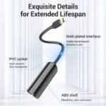 Adaptador USB-C a Gigabit Ethernet   0.15M / Negro  CFBBB  Vention - Imagen 3