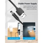 Cable USB-A a DC 5.5 mm   1.5M  Negro  CEYBG  Vention - Imagen 4