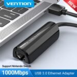 Adaptador USB-A 3.0 a Gigabit Ethernet / 0.15M / Negro   CEHBB  Vention