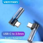 Adaptador a Audio USB-C a 3.5mm   Macho/Hembra / 90° / Gris  BGWH0  Vention - Imagen 2