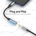 Adaptador de Audio USB-C a 3.5mm   Macho/Hembra / 0.1M / Gris  BGJHA  Vention - Imagen 5