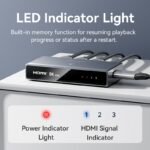 Switch 3 en 1  HDMI / 8K  / Gris  AKRH0  Vention - Imagen 8
