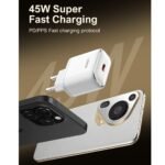 Cargador de Pared Q1415   PD 45W  USB C a USB C  Blanco  LDNIO - Imagen 5