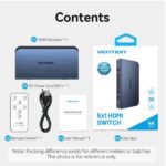 Switch Conmutador 5 en 1   Azul  AKCL0  Vention - Imagen 5