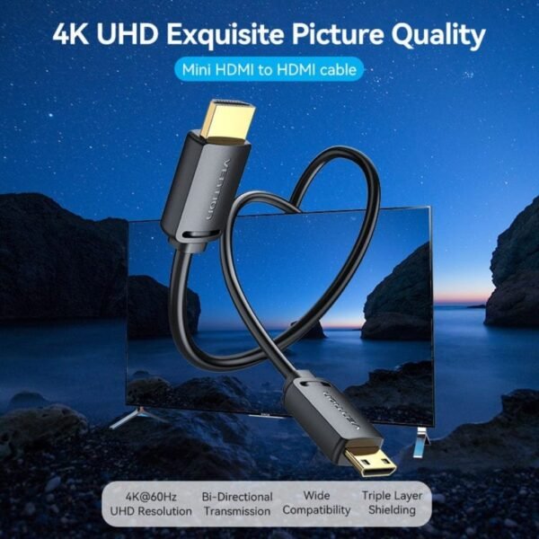 dlimgs.php_-5052.jpg Cable HDMI-C a HDMI-A 4K HD / Macho/Macho / 1.5M / Negro AGHBG Vention