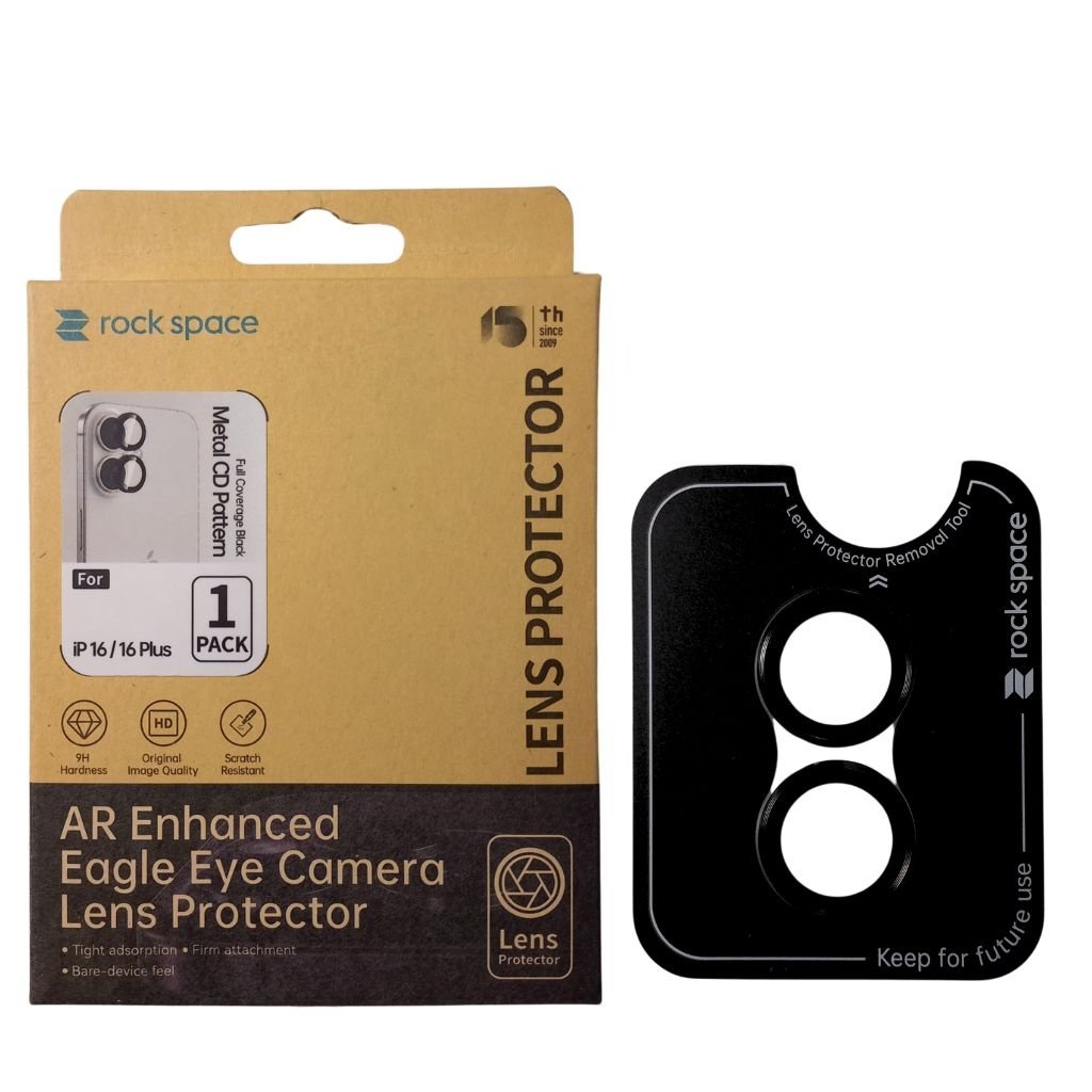 dlimgs.php_-5069.jpg Lens Protector de Camara Metal Apple iPhone 16/16 Plus Negro Rock Space - Imagen 1