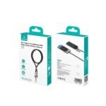 Correa para Cuello + Cable de Datos USB C a USB C   60W  1.2M  Negro  SJ745  USAMS - Imagen 2