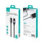 Cable de Datos Transparente   USB C a Lightinig  1.2M  C/Luces  Titanio  SJ749  USAMS - Imagen 4