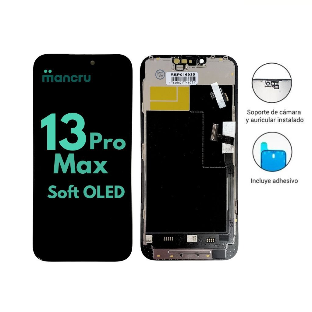 dlimgs.php_-5241.jpg Display Apple iPhone 13 Pro Max (Soft Oled) Comp. Negro IC Removible - Imagen 1