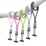 Correa para Cuello Ajustable   8mm  160cm  Rosado/Violeta Fluorescente  ZB316  USAMS - Imagen 4