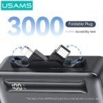 Power Bank c/Pantalla Digital 4.500mAh   20W  Cable Tipo C + Lightning  Gris  CD233 USAMS - Imagen 2