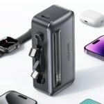 Power Bank c/Pantalla Digital 4.500mAh   20W  Cable Tipo C + Lightning  Gris  CD233 USAMS - Imagen 5