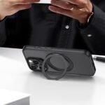 Case   Apple iPhone 16 6.1"  Magnético c/Soporte Giratorio  Negro  GZ Series  BH893  USAMS - Imagen 2