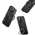 Case   Apple iPhone 16 6.1"  Magnético c/Soporte Giratorio  Negro  GZ Series  BH893  USAMS - Imagen 4