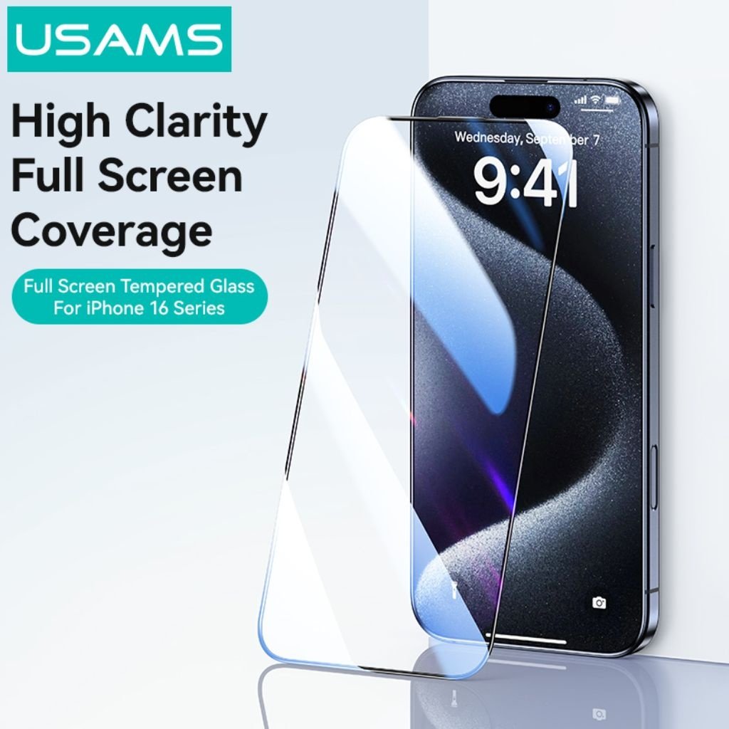 dlimgs.php_-5337.jpg Vidrio Templado Apple iPhone 16 Pro 6 3"/0,33mm Negro BH898 USAMS - Imagen 1