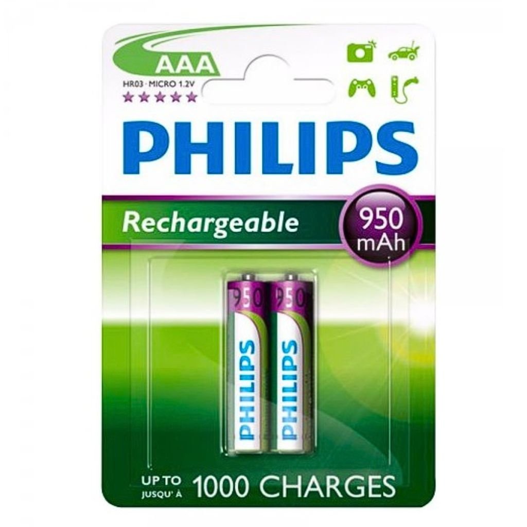 dlimgs.php_-5458.jpg Pila Recargable Philips AAA 950mAh (2 Unidades) - Imagen 1