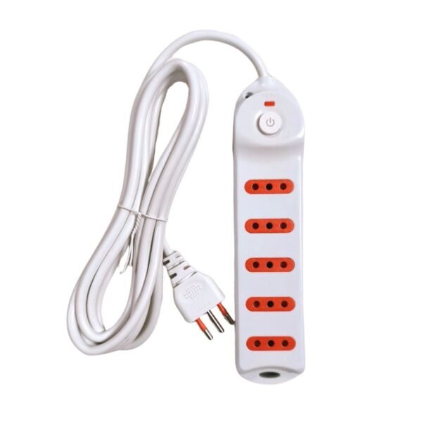 dlimgs.php_-546.jpg Alargue 5 Tomas 3L a Ficha 3L Cable 3M Blanco Conatel