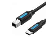Cable de Impresora USB-C 2.0 a USB-B   Macho/Macho / 2A / 1.5M  Negro  CQUBG  Vention