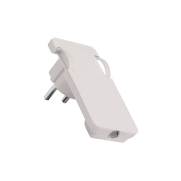Ficha Plana Schuko   16A  250V  Blanco  Conatel