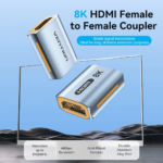 Adaptador HDMI   8K /Hembra/Hembra / Aluminio / Gris  AIUH0  Vention - Imagen 3