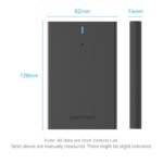 Caja para Disco Duro SATA de 2.5"   Cable USB 3.1 Gen 2 / USB-C / Negro  KPBB0  Vention