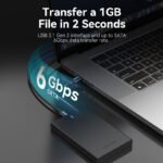 Caja para Disco Duro SATA de 2.5"   Cable USB 3.1 Gen 2 / USB-C / Negro  KPBB0  Vention - Imagen 13