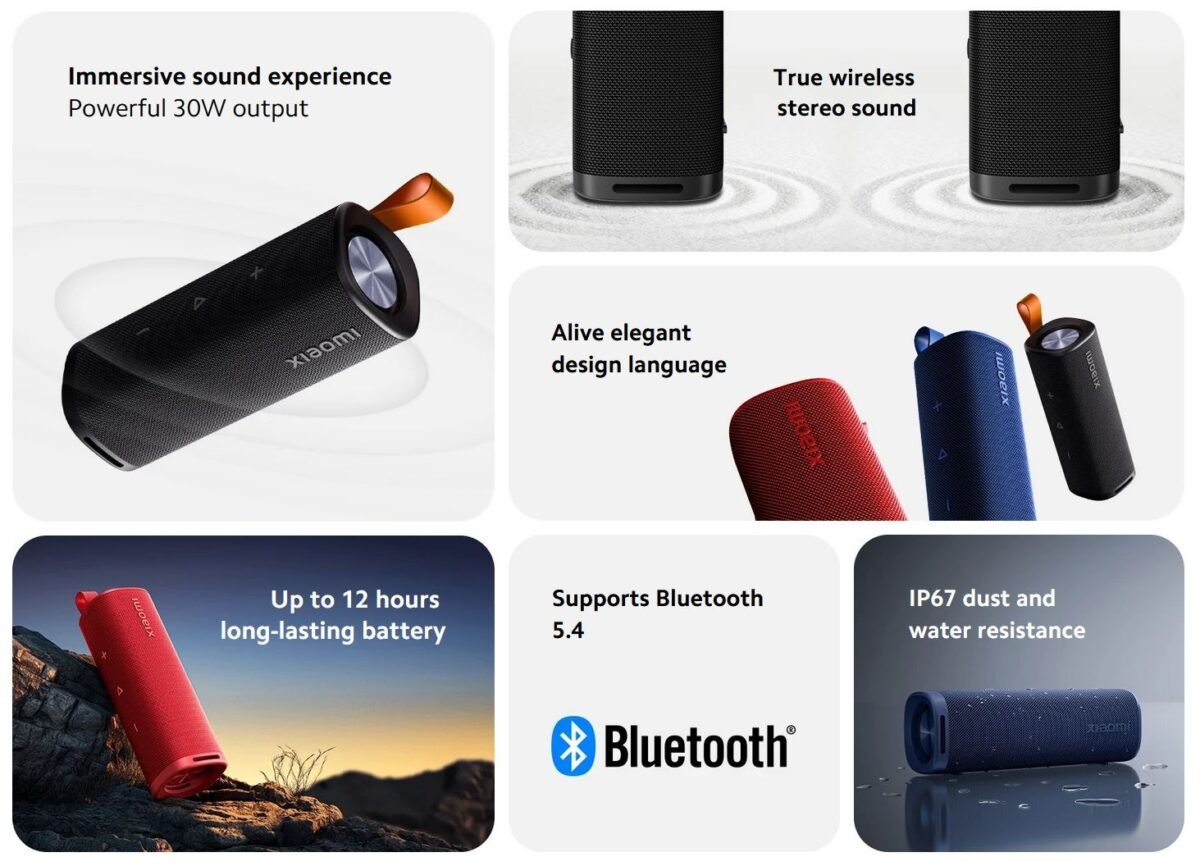 Parlante Bluetooth Sound Outdoor   Negro  Xiaomi - Imagen 5