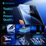 Pack de 5 Vidrio Templado HD   Apple iPhone 14 Pro Max  2.5D  Rock Space