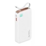 Power Bank 10000mAh   20W  Cable Retráctil  Lightning  Blanco  CD225 USAMS - Imagen 4