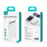 Power Bank 10000mAh   20W  Cable Retráctil  Lightning  Blanco  CD225 USAMS - Imagen 5