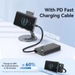 Power Bank 10000mAh   Cable Retráctil  Tipo C  Negro  CD224 USAMS - Imagen 5