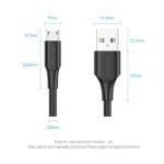 Cable USB-A a Micro USB-B   Macho/Macho / 2A / 1M / Negro  CTIBF  Vention