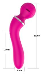 Vibrador Graceful Magic con 3 Cabeza Intercambiables   Fucsia  YS-BE171 Adulto - Imagen 3