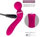 Vibrador Graceful Magic con 3 Cabeza Intercambiables   Fucsia  YS-BE171 Adulto - Imagen 4