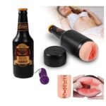 Masturbador Masculino Botella con Vibrador   Negro  YS-BE236  Adulto - Imagen 3