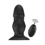 Estimulador Plug Anal Vibrador con Control   Negro  YS-BE201 Adulto - Imagen 2