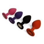 Plug Anal Mediano Joya Silicona   Fucsia  YS-BE221 Adulto - Imagen 4