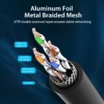 Cable de Red   Cat.8 SFTP / 8M / Negro  IKABK  Vention - Imagen 13