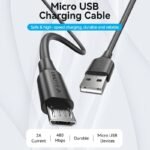 Cable USB-A a Micro USB-B   Macho/Macho / 2A / 1M / Negro  CTIBF  Vention - Imagen 12