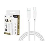 Cable de Datos BLOOX USB C a USB C   PVC  200cm  60w - Imagen 2
