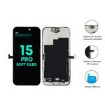 Display Apple iPhone 15 Pro (Soft OLED) Comp. Negro   IC Removible