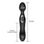 Doble Vibrador para Masajes Estimulador Punto G YS-BE113   Violeta  Adultos - Imagen 2