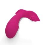 Vibrador Silicona Doble Estimulador con Control   Fucsia  YS-BE086 Adulto - Imagen 4